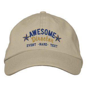 Casquette Brodée Personnalisé Votre Nom Awesome Directeur Broderie