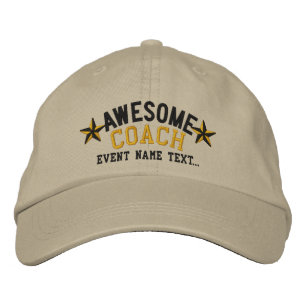 Casquette Brodée Personnalisé Votre Nom Awesome Entraîneur Broderie