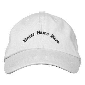 Casquette Brodée Personnaliser Entrez Votre Nom Texte Personnalisé