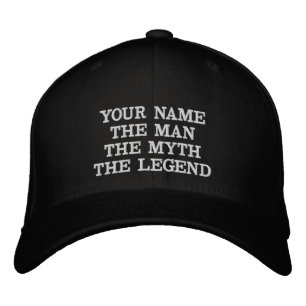Casquette Brodée Personnaliser l'homme le mythe la légende