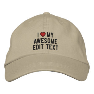 Casquette Brodée Personnalisez Ceci ! Modifier le texte que j'aime
