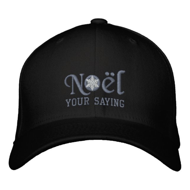Casquette Brodée Personnalized Noel Snowflake (Devant)