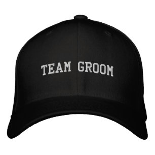 Casquette Brodée Photos de mariage 'Team Groom' Enterrement de vie 