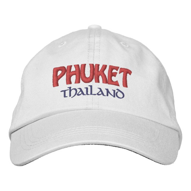 Casquette Brodée Phuket, Thaïlande (Devant)