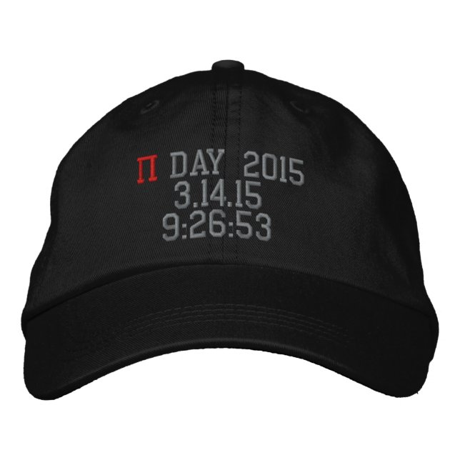 Casquette Brodée Pi Day 2015 (Devant)