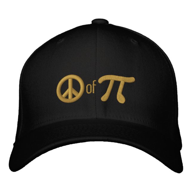 Casquette Brodée Pièce de tarte comme en Paix de Pi (Devant)