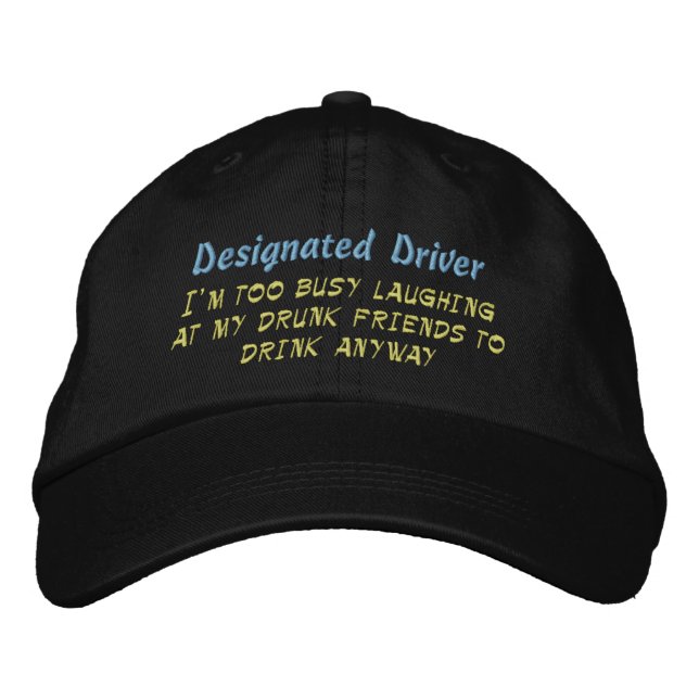 Casquette Brodée Pilote désigné, (Devant)