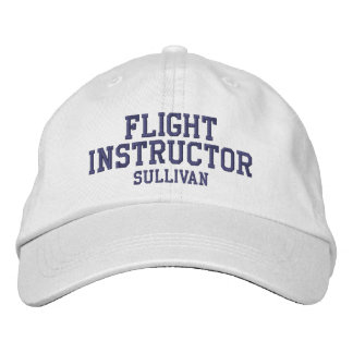 Casquette Brodée Pilote d'instructeur de vol personnalisé