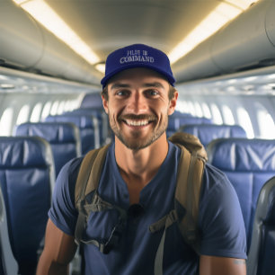 Casquette Brodée Pilote en commande personnalisé