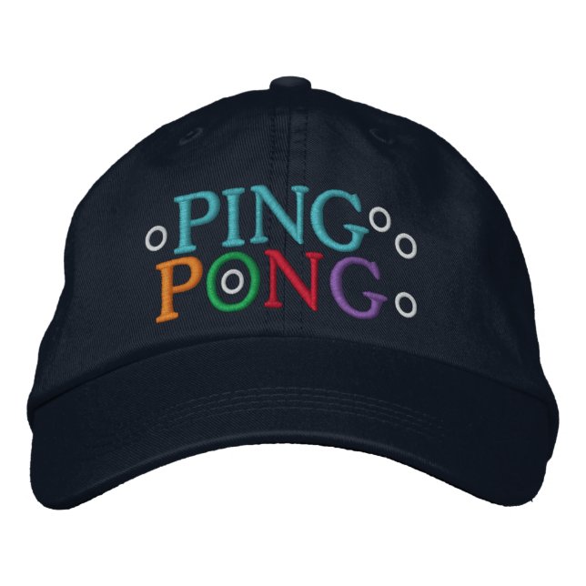 CASQUETTE BRODÉE PING PONG (Devant)