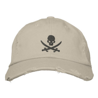 Casquette Brodée Pirate Skull Swords