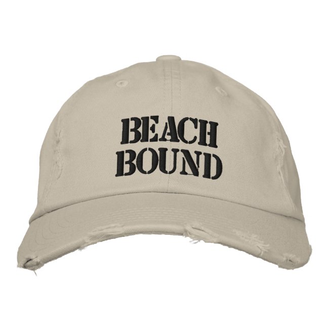 Casquette Brodée Plage (Devant)