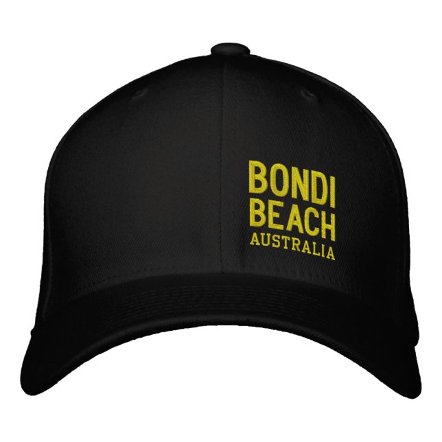 CASQUETTE BRODÉE PLAGE AUSTRALIE DE BONDI (Devant)