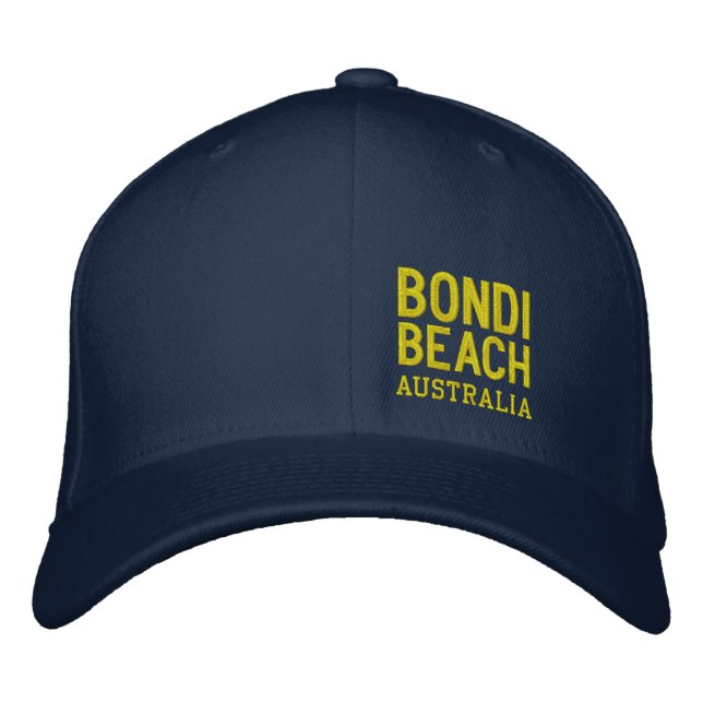 CASQUETTE BRODÉE PLAGE AUSTRALIE DE BONDI (Devant)