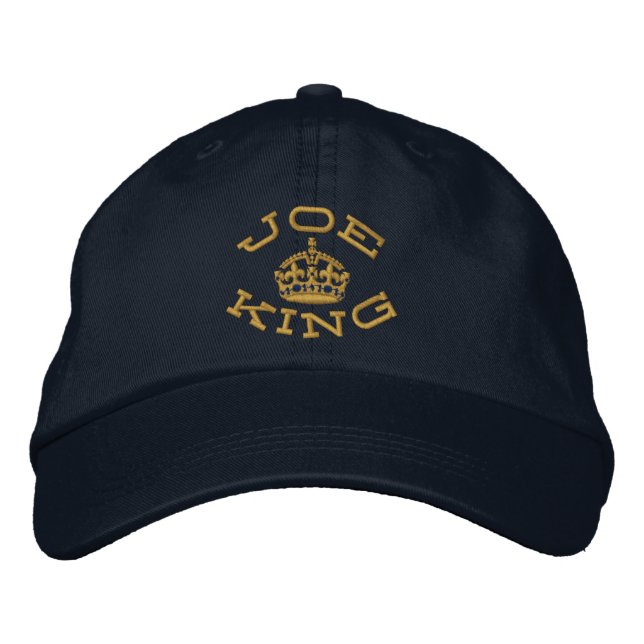 Casquette Brodée Plaisanter sur Keep Calm Crown (Devant)