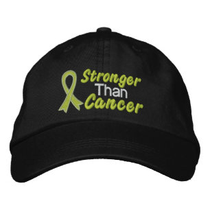 Casquette Brodée Plus fort que le cancer - Lymphome