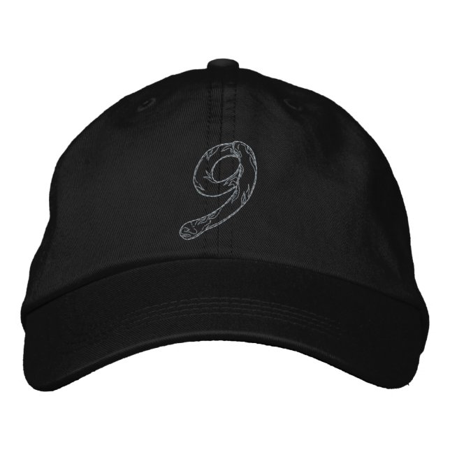Casquette Brodée Poignée numéro 9 (Devant)