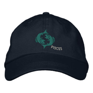 Casquette Brodée Poissons zodiaque signe broderie 19 février - 20