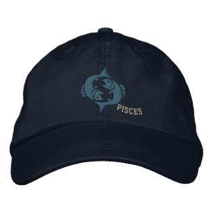 Casquette Brodée Poissons zodiaque signe broderie 19 février - 20