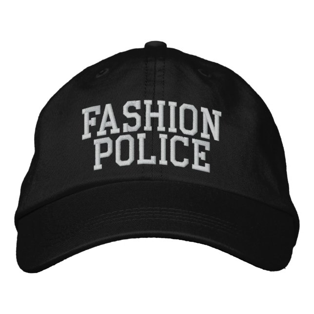 Casquette Brodée Police de mode (Devant)