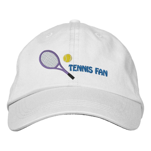 Casquette brodée pour fan de tennis (Devant)