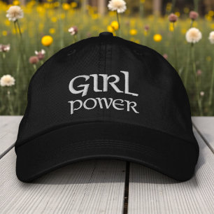Casquette Brodée Pouvoir Féminin Typographie Moderne Simple Personn