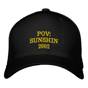 Casquette Brodée POV SUNSHIN 2002 Brodé Noir