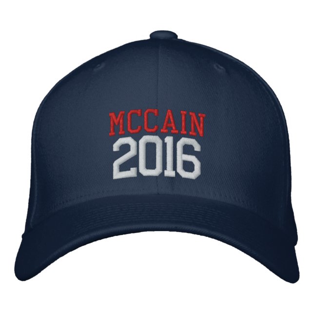 Casquette Brodée Président McCain 2016 (Devant)