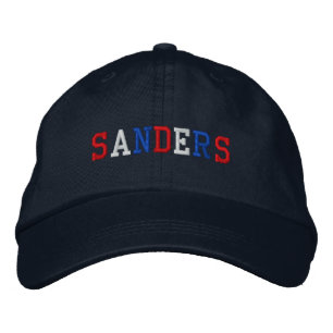 Casquette Brodée Président Sanders 2020 Rouge Bleu Patriotique