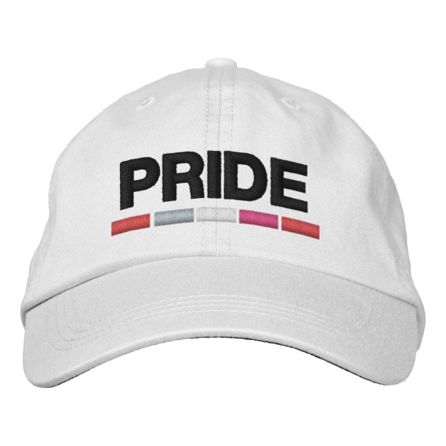 Casquette Brodée Pride lesbienne (Devant)