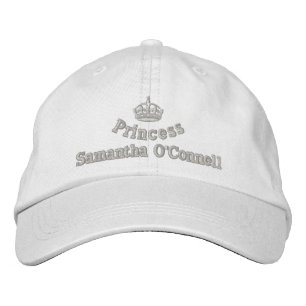 Casquette Brodée princesse personnalisée avec couronne royale