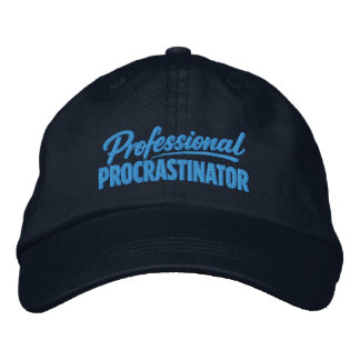 Casquette Brodée Procrastinateur professionnel humour drôle