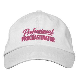 Casquette Brodée Procrastinateur professionnel humour drôle