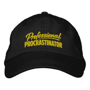 Casquette Brodée Procrastinateur Professionnel Humour Drôle