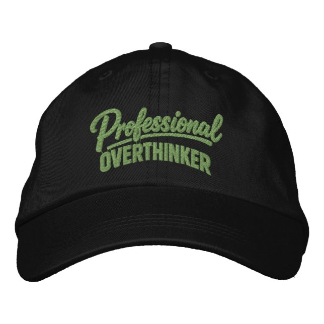 Casquette Brodée Professional Overthinker Funny Humor (Devant)