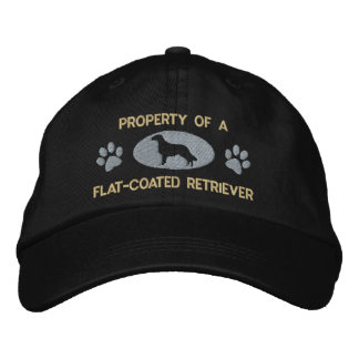 Casquette Brodée Propriété d'un récupérateur à revêtement plat