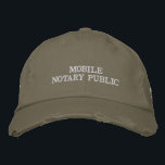 Casquette Brodée Publique mobile<br><div class="desc">Ce chapeau de camionneur cool pour notaires mobiles des propriétaires d'entreprises publiques est conçu pour être une option rentable efficace pour vous garder / votre entreprise visible et devant les clients potentiels pendant que vous êtes en déplacement.</div>