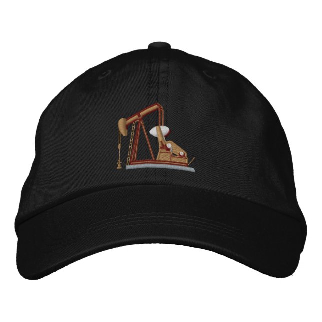 Casquette Brodée Pumpjack Zazzle (Devant)