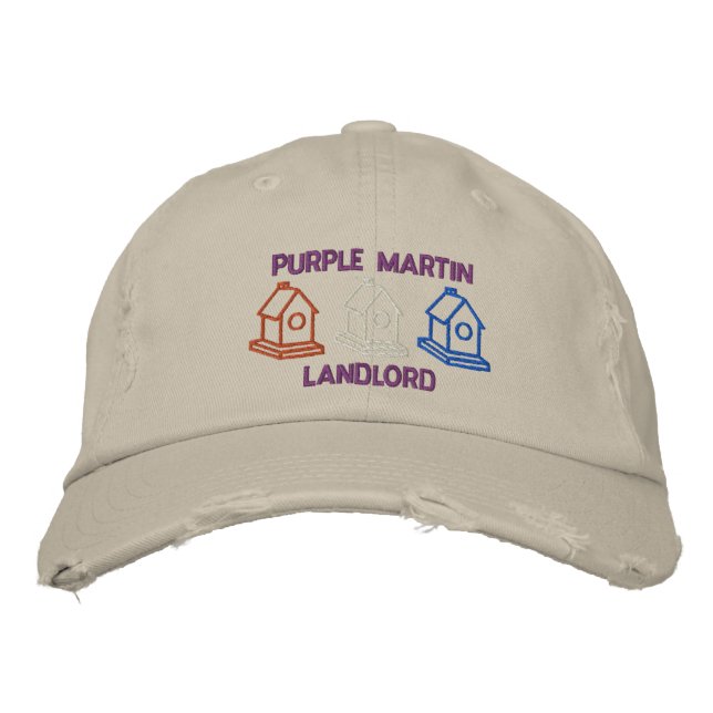 Casquette Brodée Purple Martin Landlord (Devant)