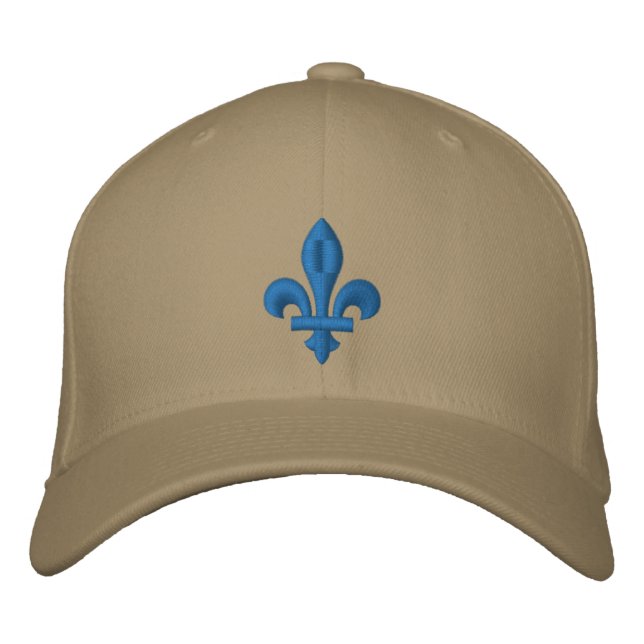Casquette Brodée Quebec Libre Fleur de Lis Symbol of French Culture (Devant)