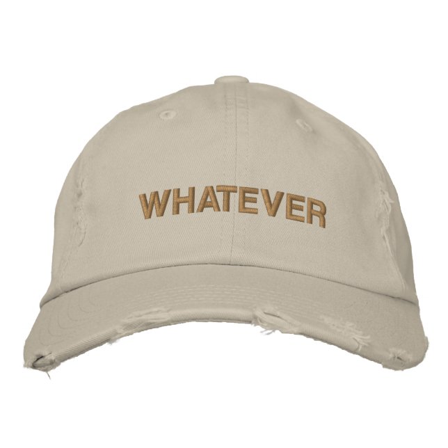 Casquette Brodée QUOI QU'IL EN SOIT Répliques Sarcastiques Humour D (Devant)