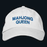 Casquette Brodée Quote de la reine Mahjong amusante personnalisée<br><div class="desc">Montrez votre fierté Mahjong en matière de style avec ce casquette brodé "la reine Mahjong" ! Parfait pour les amateurs de Mahjong et les amateurs de jeux, ce casquette réglable ajoute une touche ludique à votre garde-robe tout en vous gardant cool et confortable. Que vous jouiez à votre club Mahjong...</div>