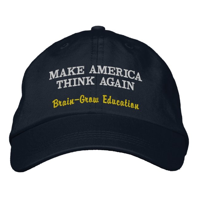 Casquette Brodée Refaire penser l'Amérique (Devant)