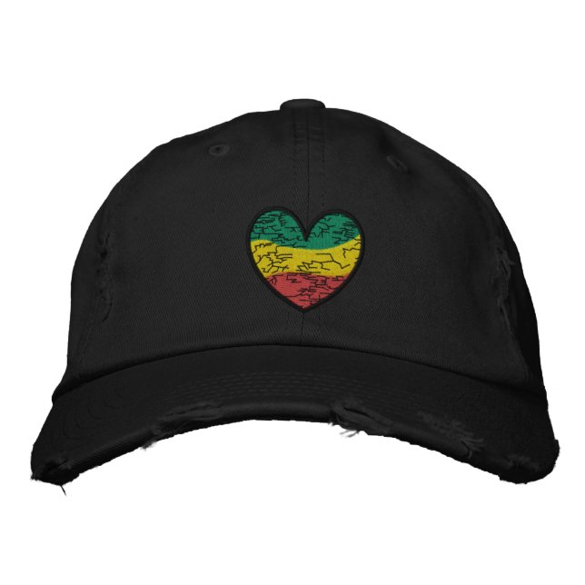Casquette Brodée Reggae Love (Devant)