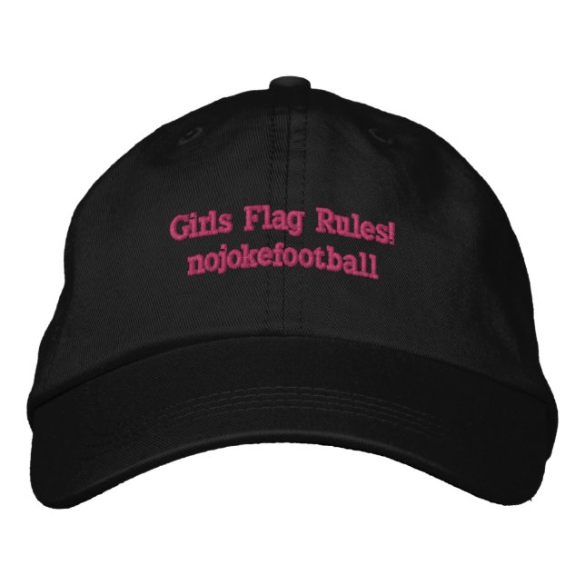 Casquette Brodée Règles de Flag Girls ! NJF (Devant)