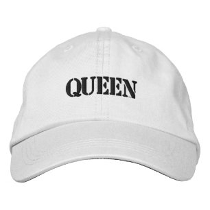 Casquette Brodée Reine Impératrice Fille Féminin Chapeau Blanc Ange