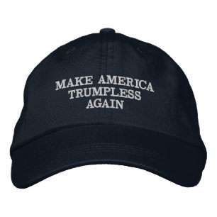 CASQUETTE BRODÉE RENDRE L'AMÉRIQUE SANS TRUMP À NOUVEAU