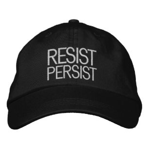 Casquette Brodée Résister Persister blanc