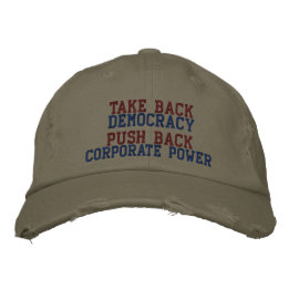 CASQUETTE BRODÉE RETOURNER LA DÉMOCRATIE