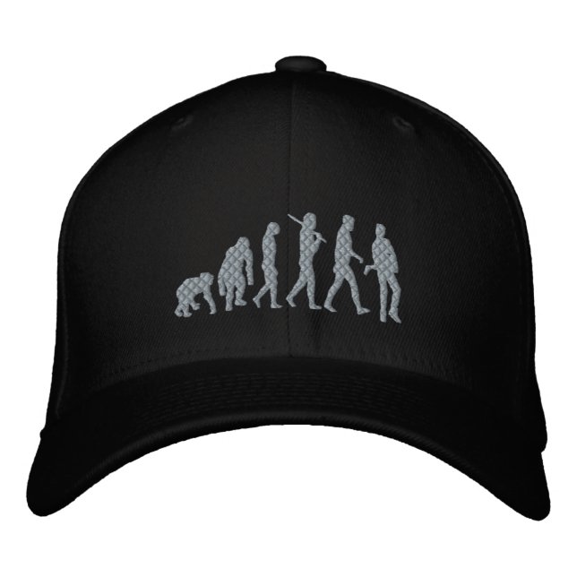 Casquette Brodée Rockstar Evolution Musicien Evolution Rock Music (Devant)